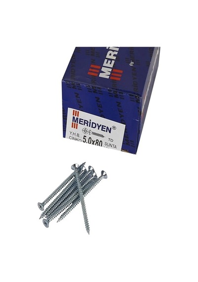 Meridyen Sunta Vidası 5 X 80mm 50 Adet Diğer