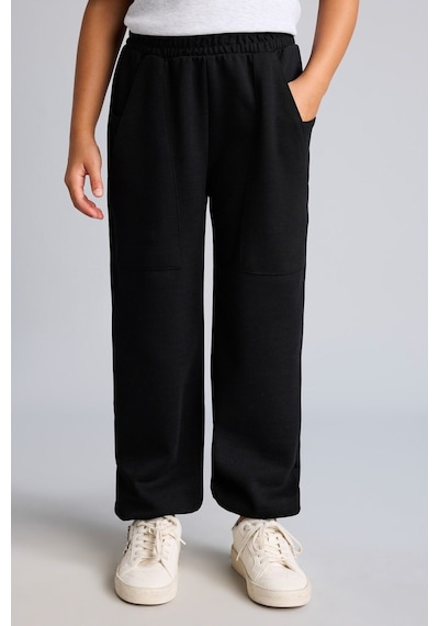 Defacto Yama Cepli Lastikli Jogger Fıt Eşofman Altı Kız Çocuk I2268a826aubk61 Siyah-bk61