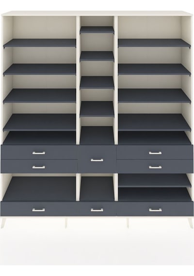 Hyperion Dolap 19 Raflı 8 Çekmeceli 220x44x243 Aytaşı-antrasit/antrasit Antrasıt/antrasıt Hyperion Dolap 19 Raflı 8 Çekmeceli 220x44x243 Aytaşı-antrasit/antrasit Antrasıt/antrasıt