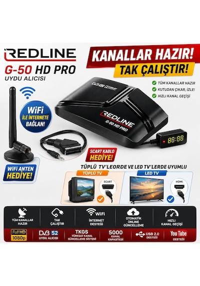 Tüplü Tv Uyumlu Full Hd Uydu Alıcısı