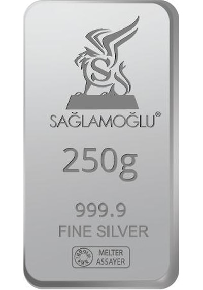 Sanal Kuyumculuk 250 Gram Külçe Gümüş