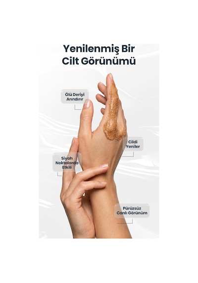 Cilt Yenileyici Arındırıcı Gözenek Temizleyici Panthenol Kayısı Çekirdeği Yağı Vegan Cilt Yenileyici Peeling 100 Ml