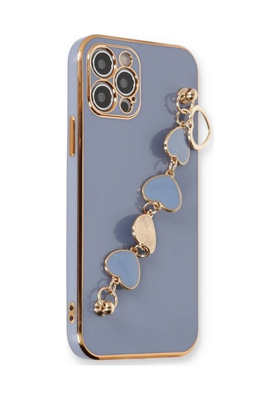 Newface - 648 - İphone 12 Pro Kılıf Esila Silikon - Kmrsfres - - Gri
