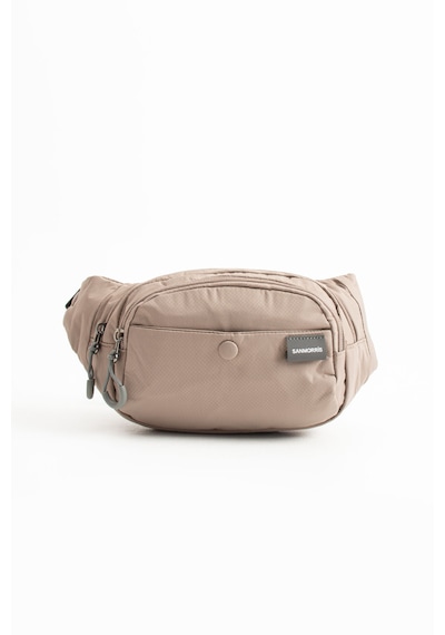Özer-6036 Sanmorris Unisex Paraşüt Kumaş Koyu Gri Suya Dayanıklı 3 Bölmeli Bej - Kum