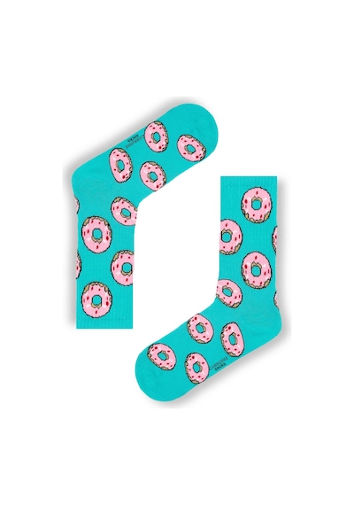 Carnaval Socks Donut Desenli Tenis Çorap Renkli