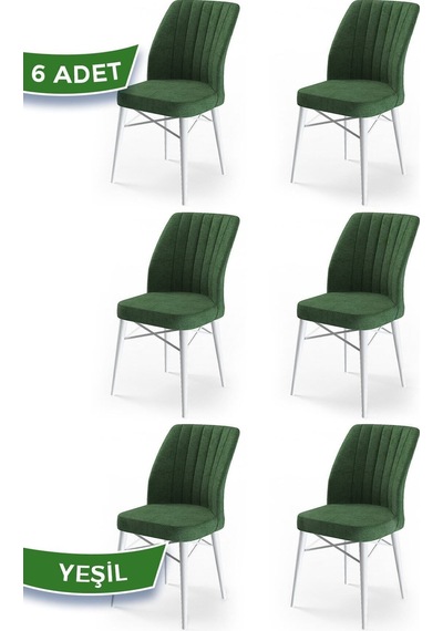Canisa Concept Flex Serisi, Kiremit Sandalye , Beyaz Gürgen Ayaklı 1.sınıf 6 Adet Sandalye Sandalyeler Kiremit Ayaklar Beyaz