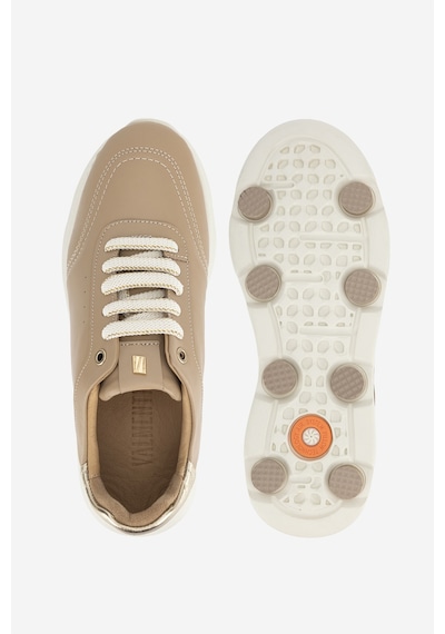 Valmenti Kadın Hakiki Deri Nude Sneakers & Spor Ayakkabı 298 7025 Bn Ayk Y26 Sand Pen/pdr Su/gold