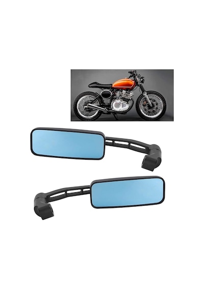Motosiklet Gidon Dikiz D4 Model Aynası 8/10mm Kaliteli Siyah