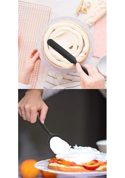 Silikon Spatula Takım Yanmaz Yapışmaz Mutfak Pasta Silikon Yumurta Fırçası Kaşık Bıçak Spatula Seti 0