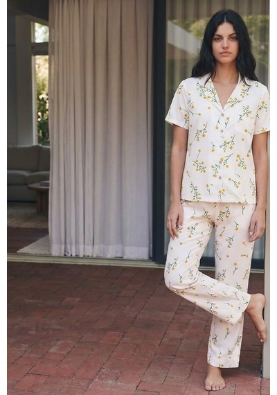 Viskon Karışım Homewear Çok Renkli Pijama Takımı