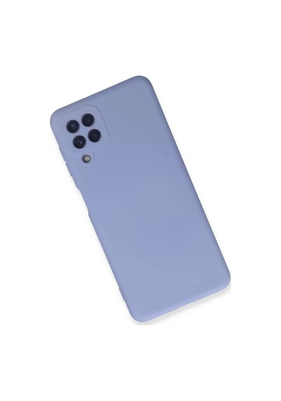 Newface Samsung Galaxy A22 Kılıf Nano İçi Kadife Silikon - Lila