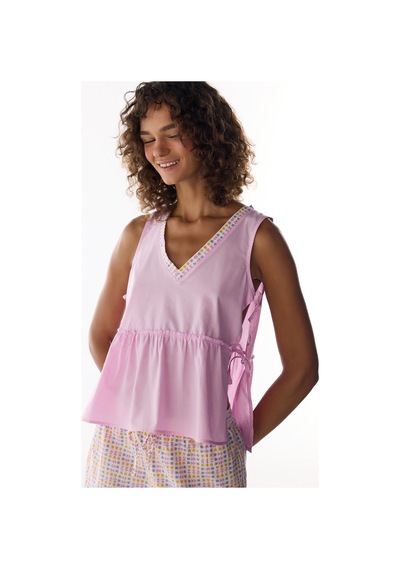 Penti Lila Flora Atlet Pijama Üstü