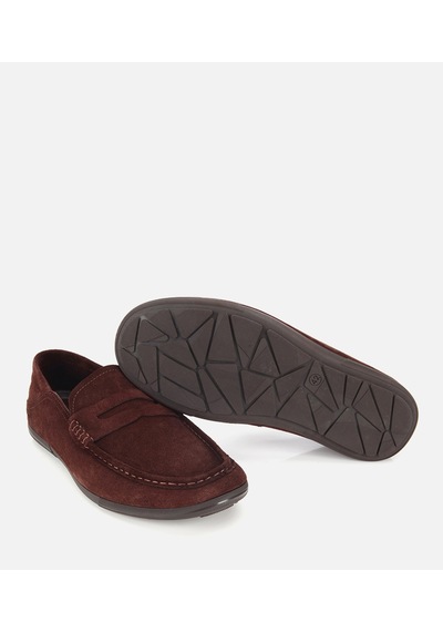 Hotiç Erkek Süet Deri Kahverengi Comfort Loafer Ayakkabı 02ayh319710a480 02ayh319710a480
