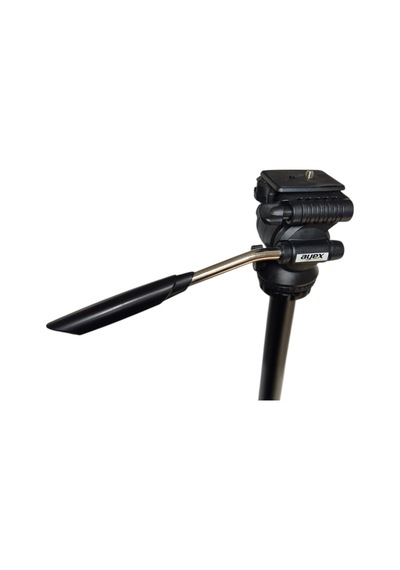 Ayex Kh-2028 Tripod Video Kafa Pan Tilt Head, 360 Dönebilen, Hızlı Bağlantı Plakalı, Metal Kollu