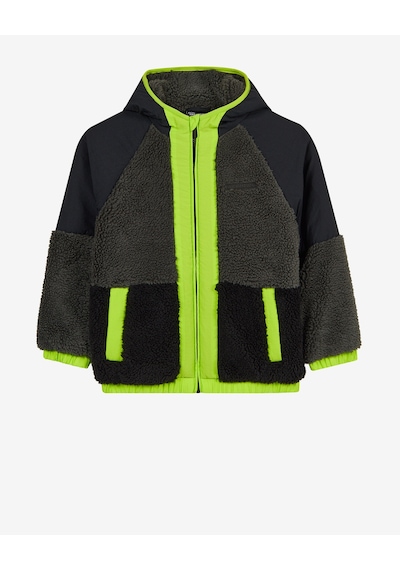 Skechers B Outdoor Fleece Full Zip Sherpa Büyük Erkek Çocuk Siyah Mont Sk2620141-1602