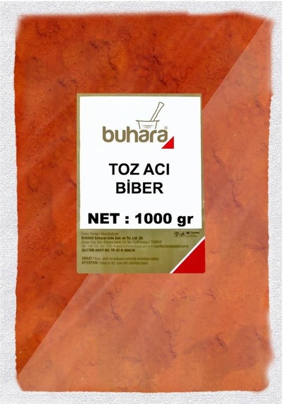 Buhara Toz Acı Biber 1 KG
