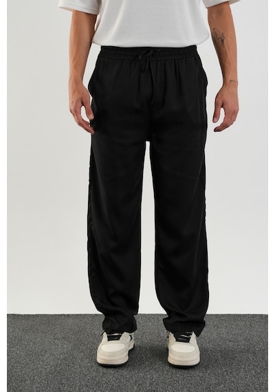 Redline Fate Erkek Baggy Rahat Pantolon Siyah
