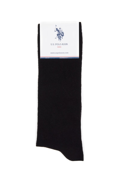 U.s. Polo Assn. Kız Çocuk Siyah Çorap Dizaltı 50318205-vr046 Sıyah
