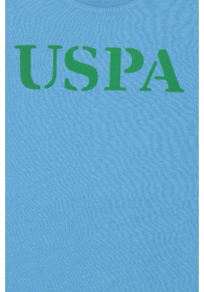 U.S. Polo Assn. Çocuk Basic Bisiklet Yaka Tişört Turkuaz