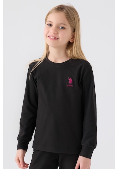 U.s. Polo Assn Kız Çocuk Siyah Pijama Takımı 5274-43693 Siyah