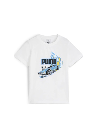 Puma X Hot Wheels Tee Beyaz Çocuk T-shirt & Polo
