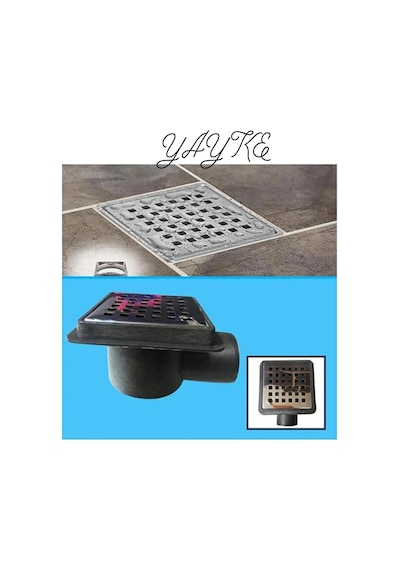 Yayke Banyo Yer Süzgeci Gider Kapağı Krom Izgara Kokusuz Ortam