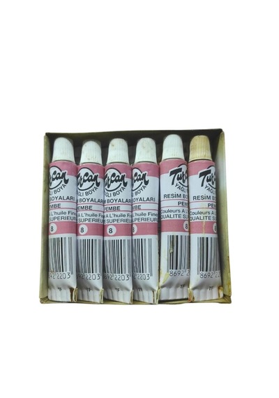 Turcan 12ml Yağlı Boya Pembe 12'li