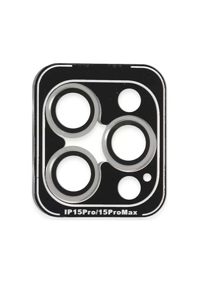 İphone 15 Pro Max Pvd Metal Kamera Lens - Gümüş Diğer