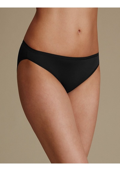Marks & Spencer 5'li Dikişsiz High Leg Külot Seti T61004100 Siyah