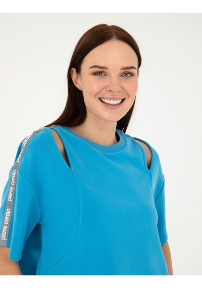 Pierre Cardin Kadın Mavi Sweatshirt 50283137-vr036 Mavi