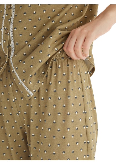 Kadın Pijama Takımı 51860 - Desenli Desenli