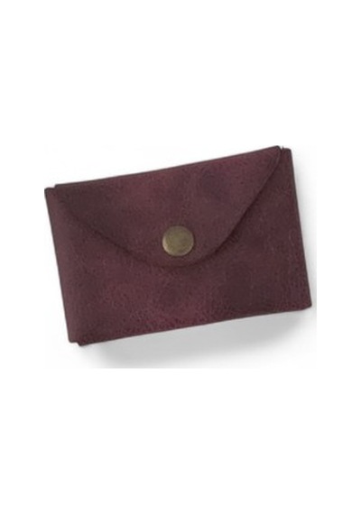 Hedea Origami Deri Kartlık Bordo Bordo