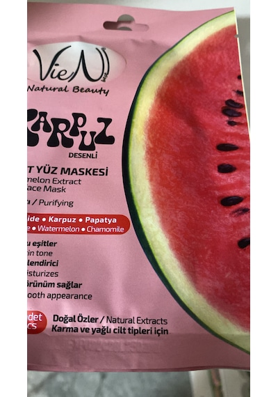 Vien Karpuz Kağıt Yüz Maskesi