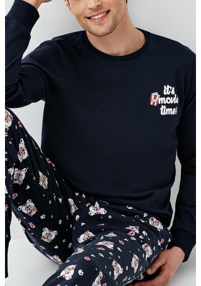 Rolypoly Roly Poly Erkek Aile It's Movie Time %100 Pamuk Uzun Kollu Pijama Takım Lacıvert Rolypoly Roly Poly Erkek Aile It's Movie Time %100 Pamuk Uzun Kollu Pijama Takım Lacıvert
