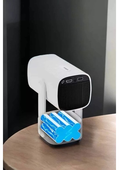 Akıllı Projeksiyon Powerbankli Taşınabilir Sinema Projektörü 4k Hd Kaliteli 41091133