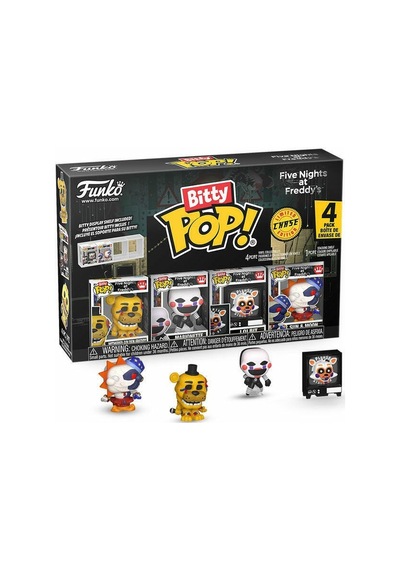 Funko Bitty Pop Five Nights At Freddy's 4'lü Mini Figür Seti Withered Freddy Marionette 2.3 Cm