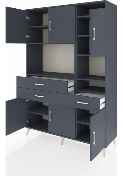 Hyperion Dolap 10 Raflı 3 Çekmeceli 6 Kapaklı 132x44x195 Antrasit-antrasit/antrasit Antrasıt/antrasıt - Antrasıt Hyperion Dolap 10 Raflı 3 Çekmeceli 6 Kapaklı 132x44x195 Antrasit-antrasit/antrasit Antrasıt/antrasıt - Antrasıt