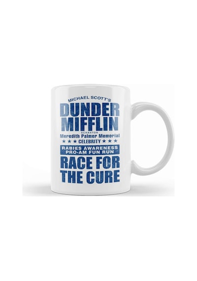 Dunder Mifflin Rabies Awareness Race For The Cure Kupa Bardak Porselen Karışık