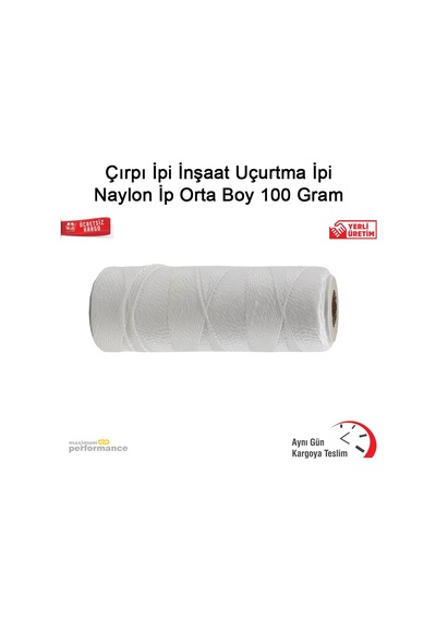 Çırpı Ipi Inşaat Uçurtma Ipi Naylon Ip Orta Boy 100 Gram N11.237