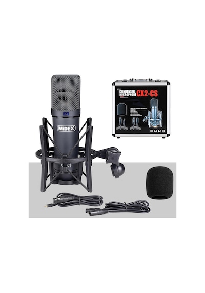 Exclusive Paket-1 CX2 Mikrofon GLX-700GR Ses Kartı Stüdyo Kayıt Seti