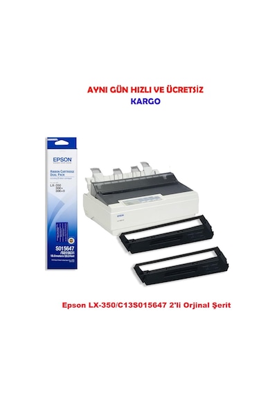 Epson Lx-350/C13S015647 2'Li Şerit