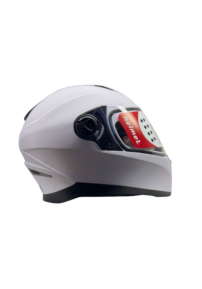 Kask Bgc Full Face Vizörlü Kask Mat Beyaz