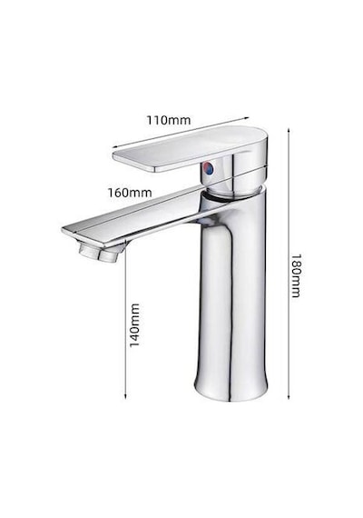 Fleko Moi-111 Krom Lavabo Bataryası
