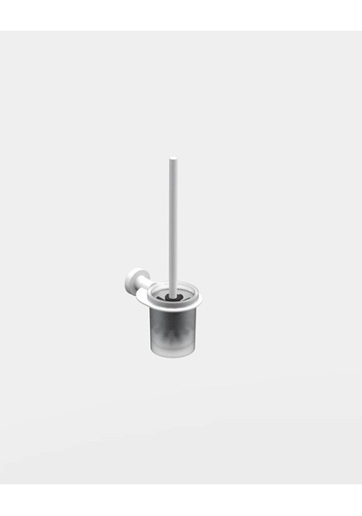 Tecno White Tuvalet Fırçalık - Mat Beyaz Mat Beyaz