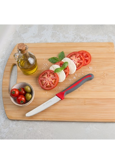 Aryıldız Plurex Tırtıklı Domates Bıçak Antrasit 11,5 Cm Renkli