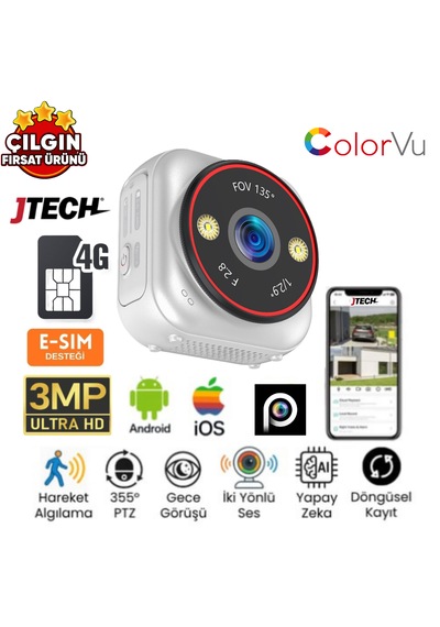 Inox X30 3mp Aov E-sim Kart Destekli Taşınabilir Bataryalı 4g Mini Kamera