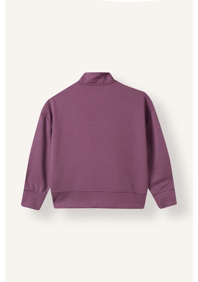 Defacto Oversıze Yarım Fermuarlı Modal Sweatshirt Kız Çocuk I1640a826aubr354 Bordo-br354