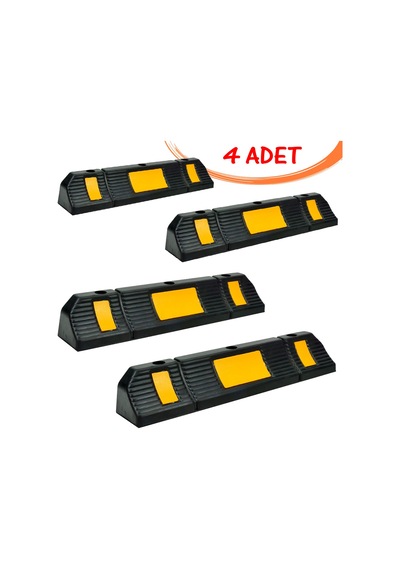 Kauçuk Otopark Malzemeleri Kauçuk Otopark Stoperi Araç Durdurucu 60 Cm 4 Adet