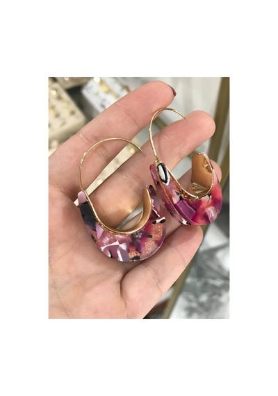 Detaylı Asma Küpe - Model 621 Çok Renkli