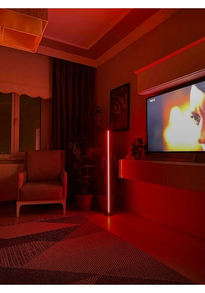 Rgb Stıck Lambader - Full Renk - Çok Özellik - Kumandalı- 120 Cm